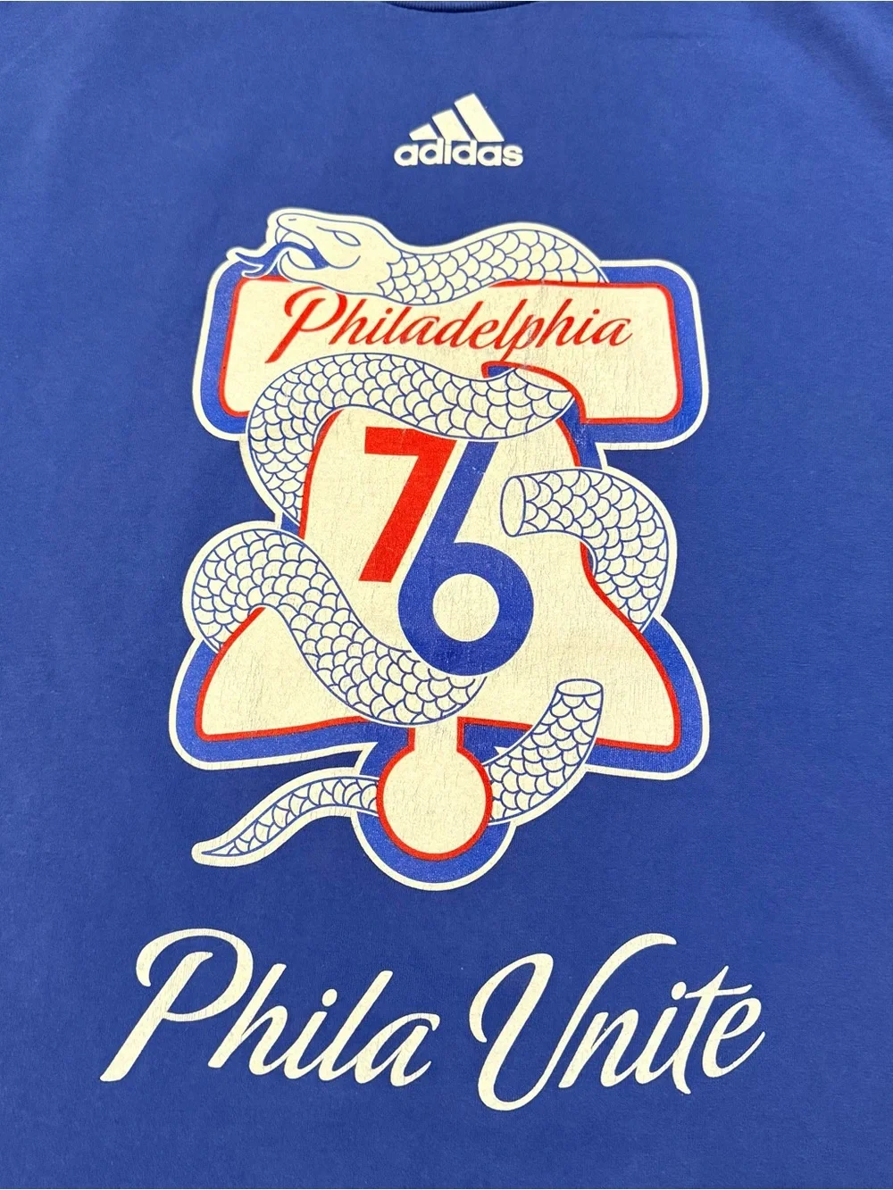 Adidas NBA 2022 Philadelphia 76ers Phila Unite Playoff Tee